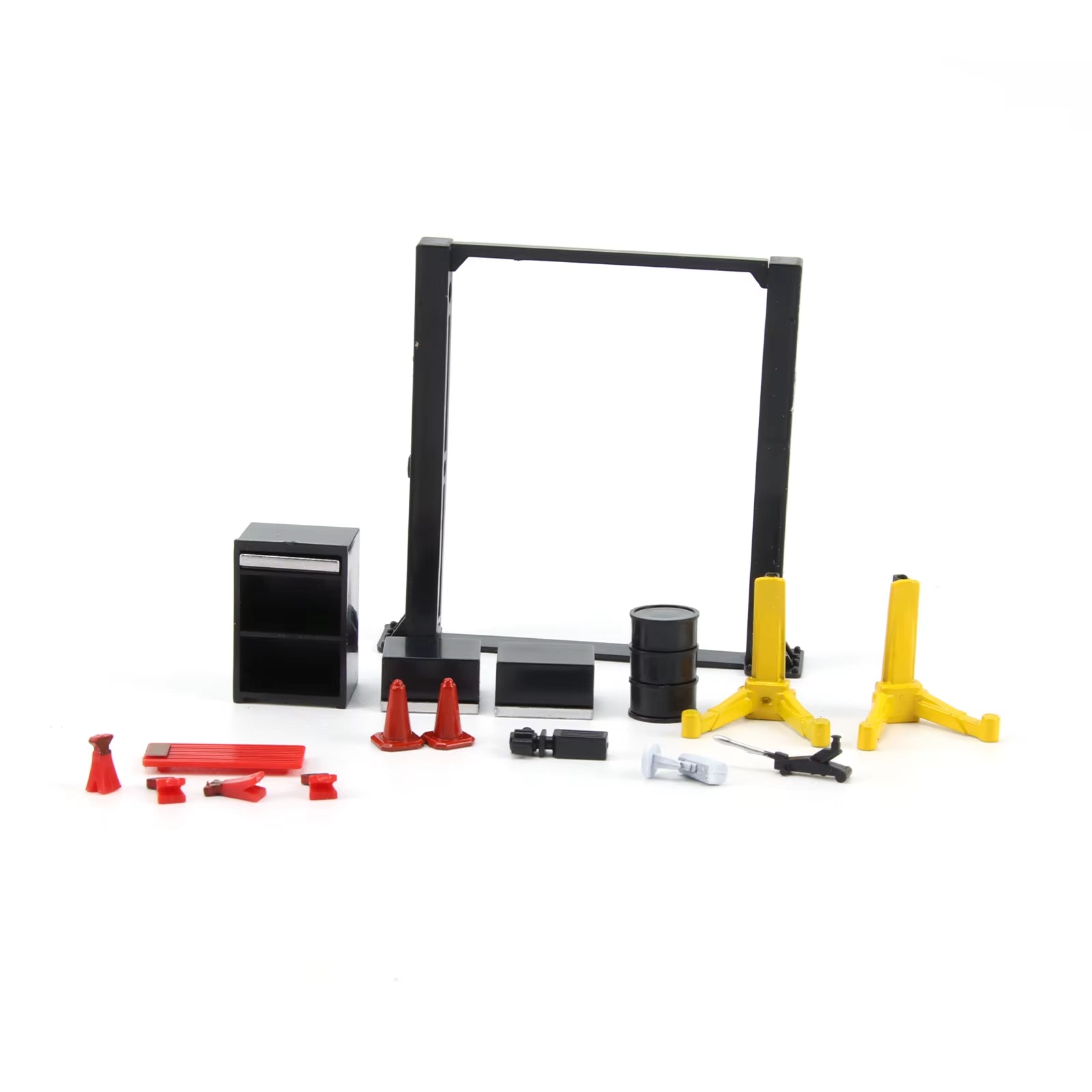 Diorama 1/64 Garage Maintenance Plastic Tools Set Die-Cast Model Car Display 12PCS Kid Toys Xmas Gifts