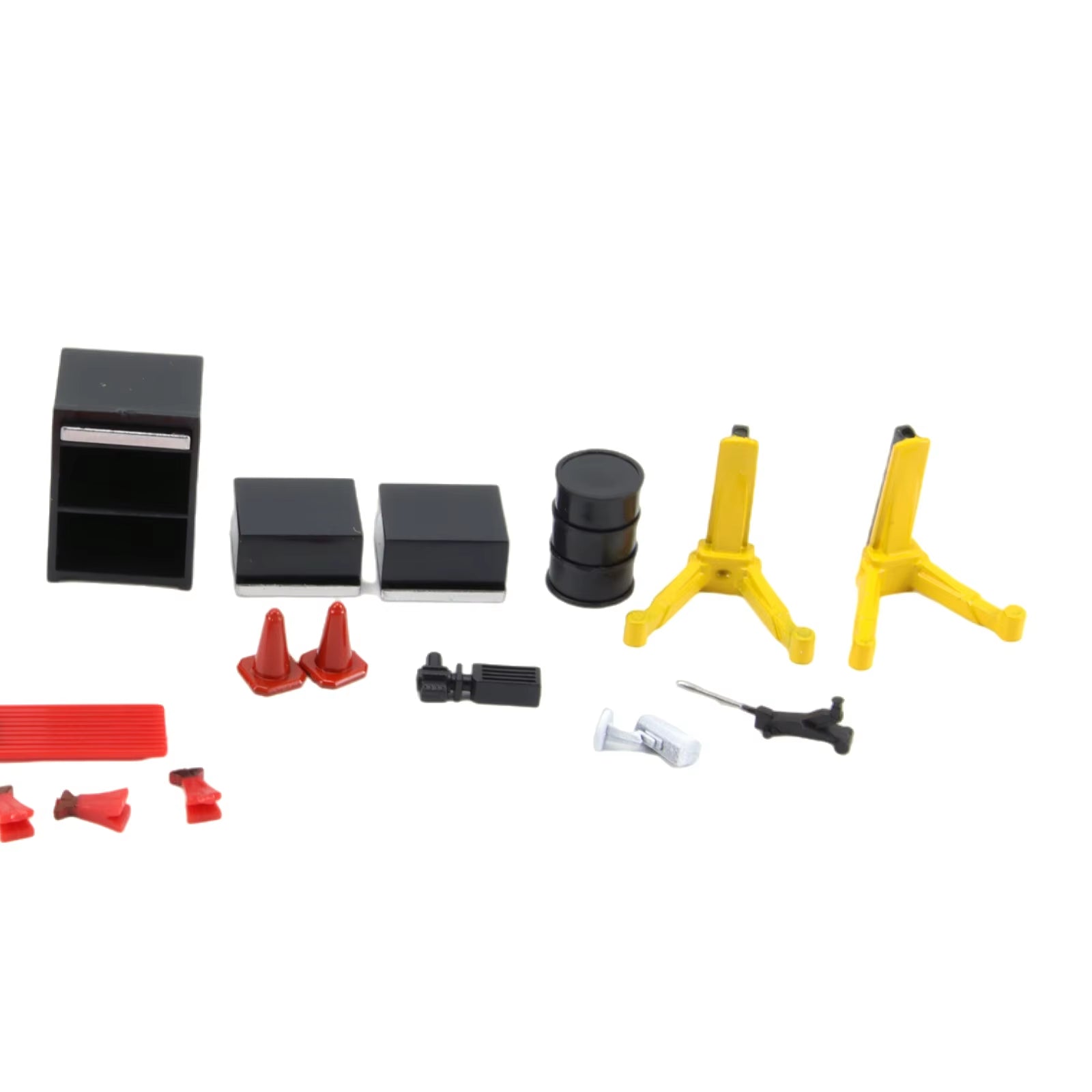 Diorama 1/64 Garage Maintenance Plastic Tools Set Die-Cast Model Car Display 12PCS Kid Toys Xmas Gifts